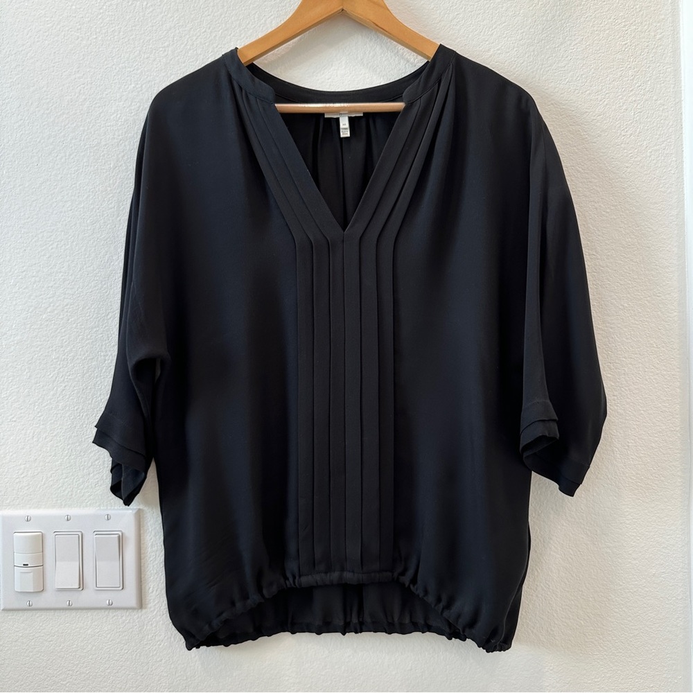 NEW JOIE Marru Blouse 100% Silk in Black - Size M